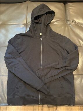 Pact Women’s Black Full-Zip Hooded Sweatshirt NWOT